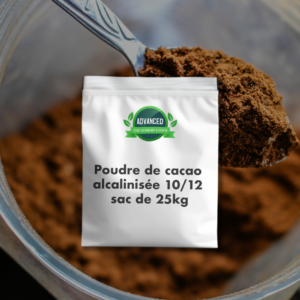 POUDRE DE CACAO ALCALINISÉE 10/12 SACS DE 25 KG